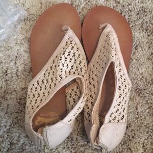 Tan sandals
